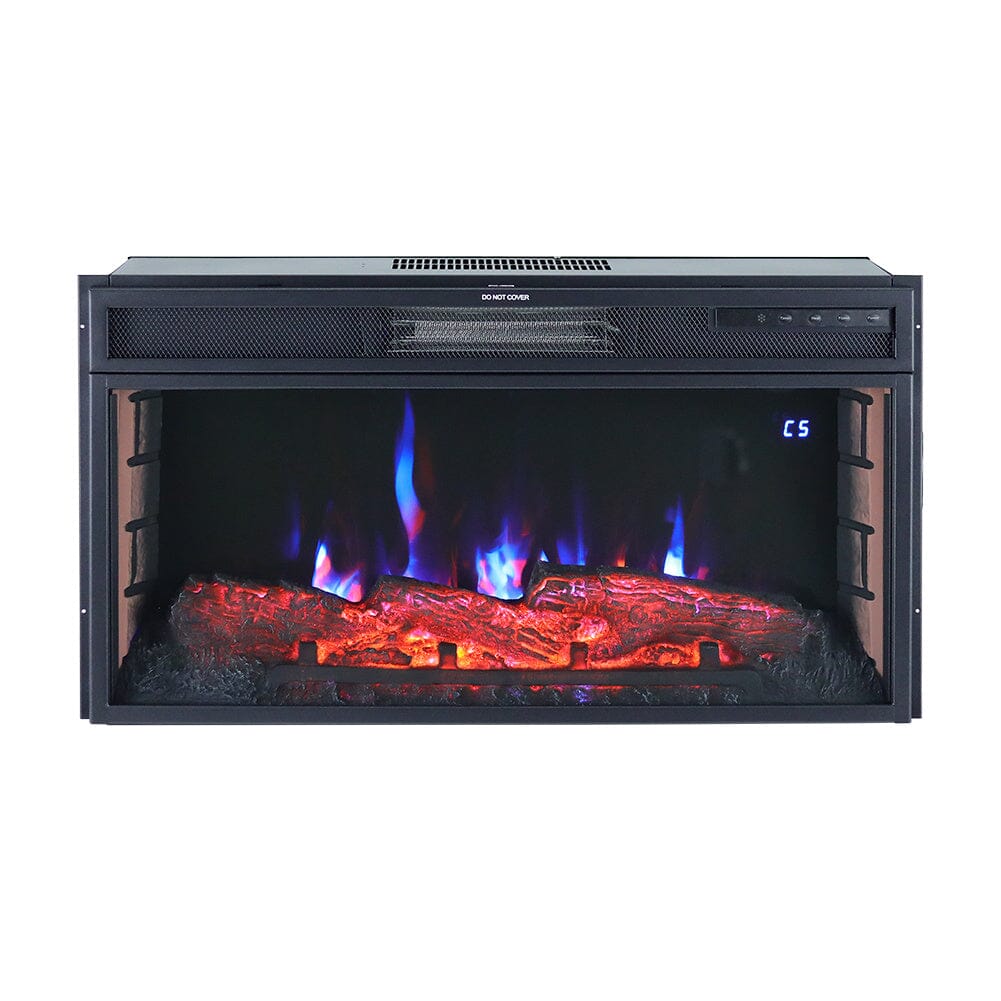 Electric Fireplace Stove, Recessed and Freestanding Living and Home 