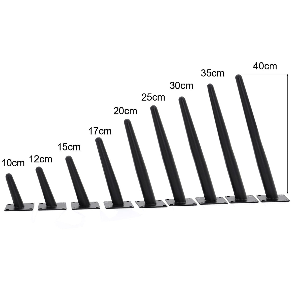 Metal Table Legs Tapered Furniture Legs Replacement Living and Home 