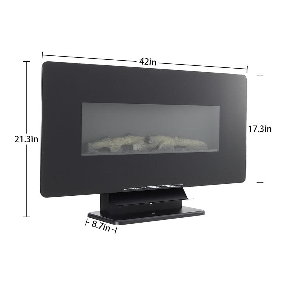 Electric Freestanding and Wall Mounted Fireplace with Stand Living and Home 