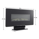 Electric Freestanding and Wall Mounted Fireplace with Stand Living and Home 