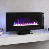 Electric Freestanding and Wall Mounted Fireplace with Stand Living and Home 