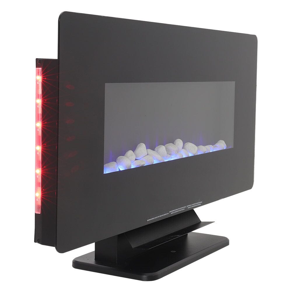 Electric Freestanding and Wall Mounted Fireplace with Stand Living and Home 