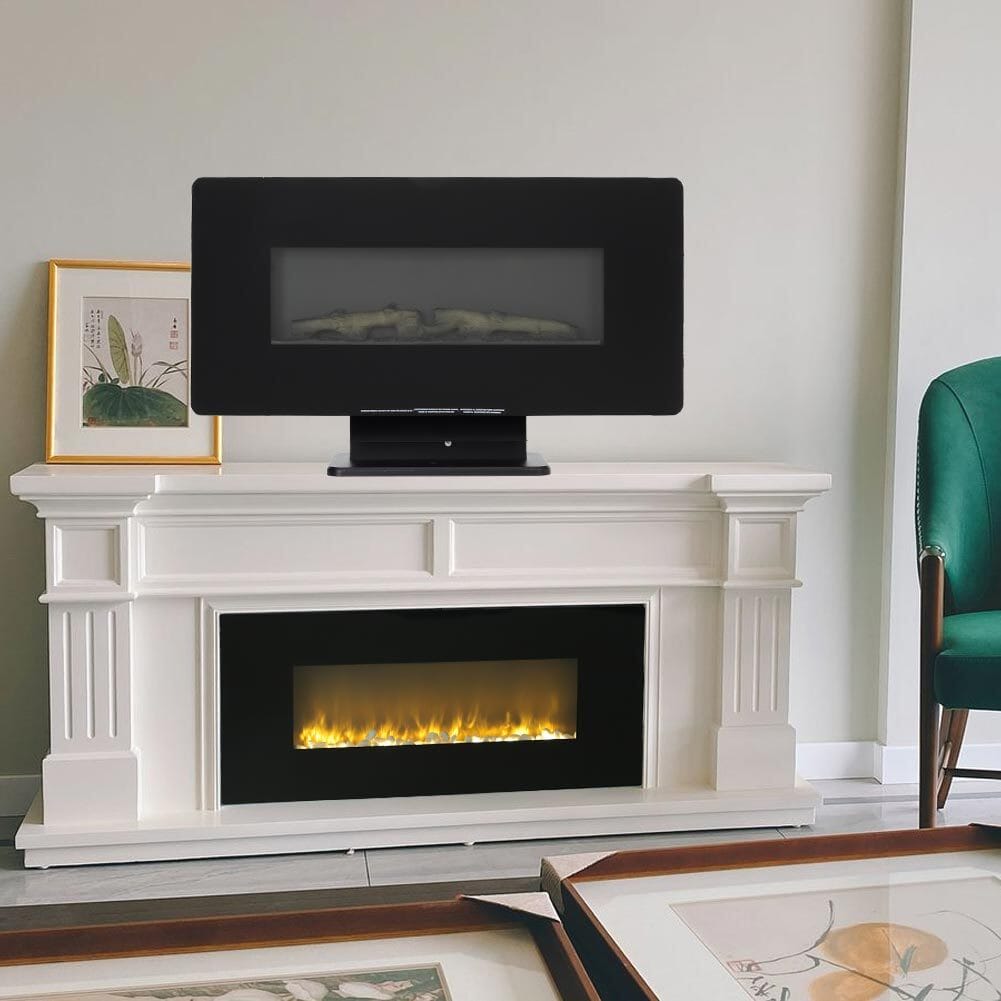 Electric Freestanding and Wall Mounted Fireplace with Stand Living and Home 