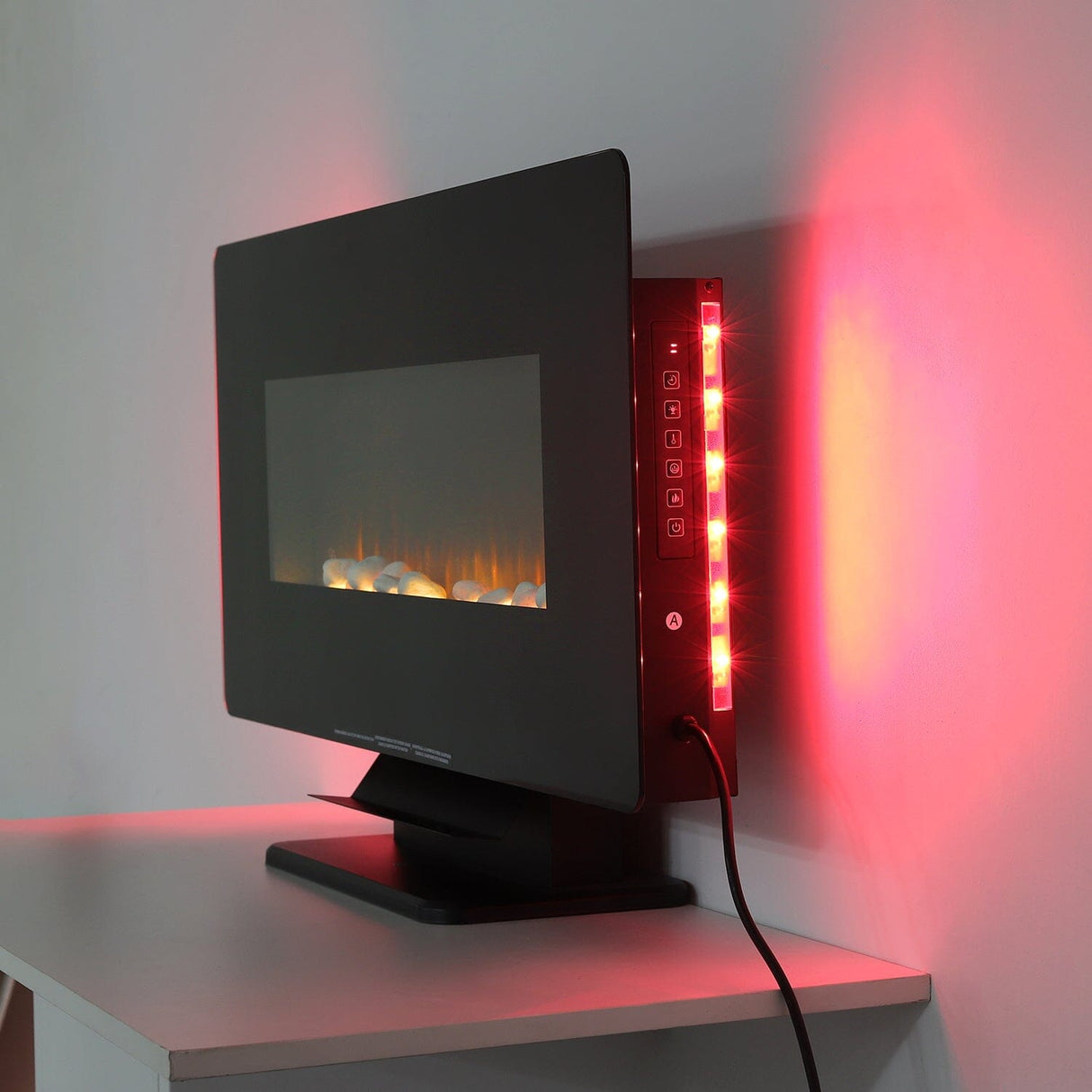 Electric Freestanding and Wall Mounted Fireplace with Stand Living and Home 