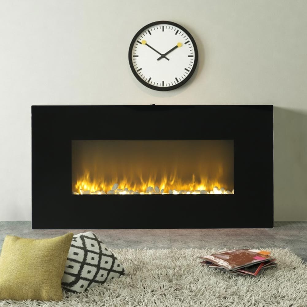 Modern Wall Mounted Electric Fireplace with Remote Control for Living Room Living and Home 
