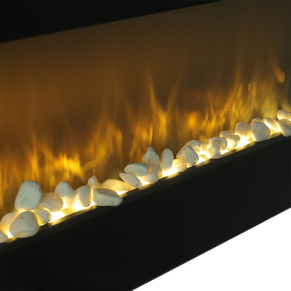 Modern Wall Mounted Electric Fireplace with Remote Control for Living Room Living and Home 