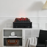 Modern Insert Log Electric Fireplace with Realistic Ember Bed Living and Home 