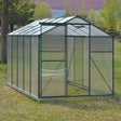 Livingandhome Large Aluminium Hobby Greenhouse and Window Opening Living and Home With Base 