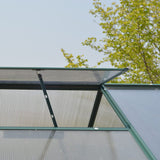 Livingandhome Large Aluminium Hobby Greenhouse and Window Opening Living and Home 