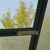 Livingandhome Large Aluminium Hobby Greenhouse and Window Opening Living and Home 