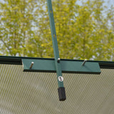 Livingandhome Large Aluminium Hobby Greenhouse and Window Opening Living and Home 