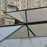 Livingandhome Large Aluminium Hobby Greenhouse and Window Opening Living and Home 