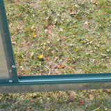Livingandhome Large Aluminium Hobby Greenhouse and Window Opening Living and Home 