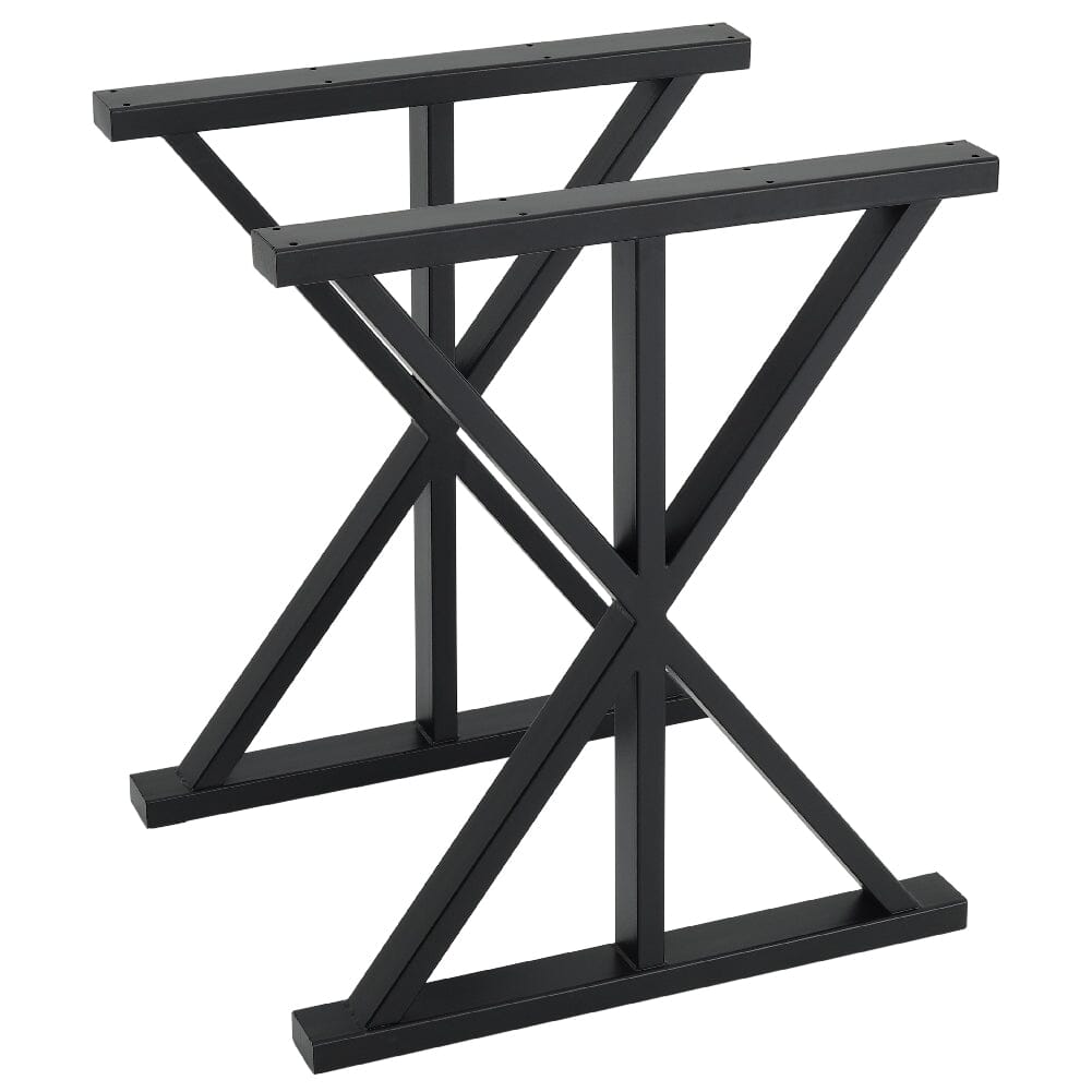 2 Pieces Black Metal Table Legs Heavy Duty Industrial Table Legs Table Legs Living and Home 