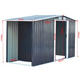 Garden Metal Storage Shed with Log Storage Garden Sheds Living and Home 