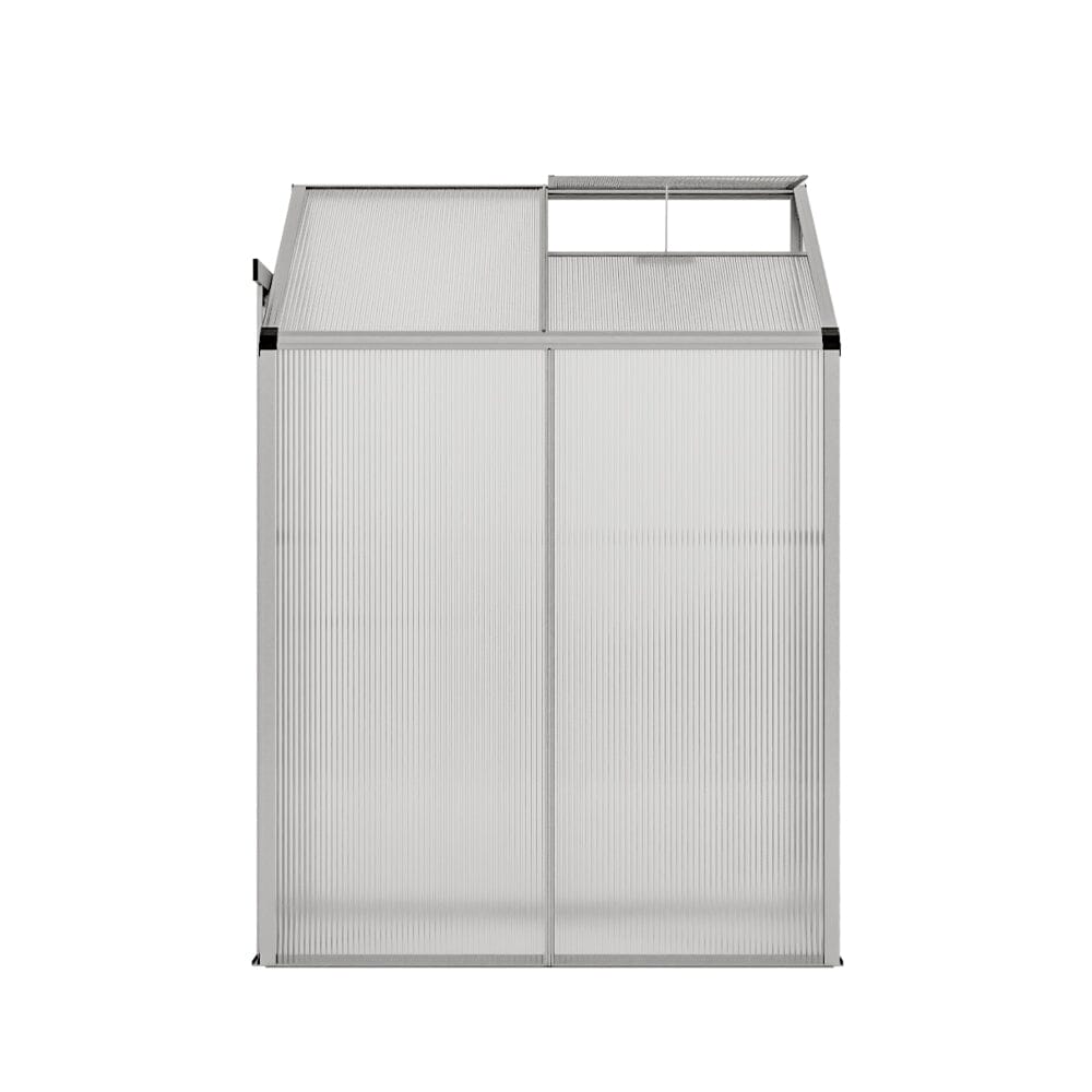 Livingandhome Lean-to Aluminum Greenhouse with Sliding Door, PM1041PM1042 Living and Home 