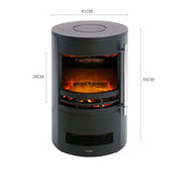 Freestanding Electric Fireplace with 3D Log Flames Living and Home 