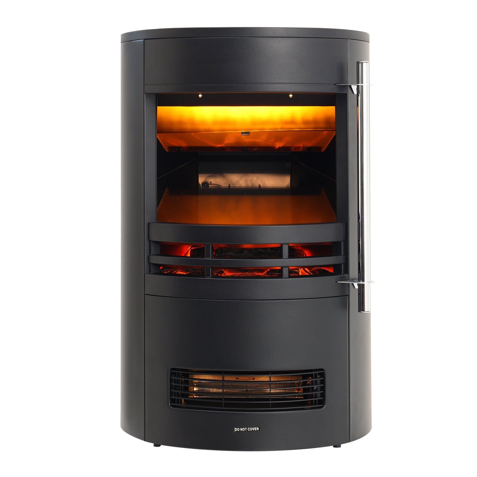 Freestanding Electric Fireplace with 3D Log Flames Living and Home 