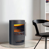 Freestanding Electric Fireplace with 3D Log Flames Living and Home 