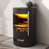Freestanding Electric Fireplace with 3D Log Flames Living and Home 