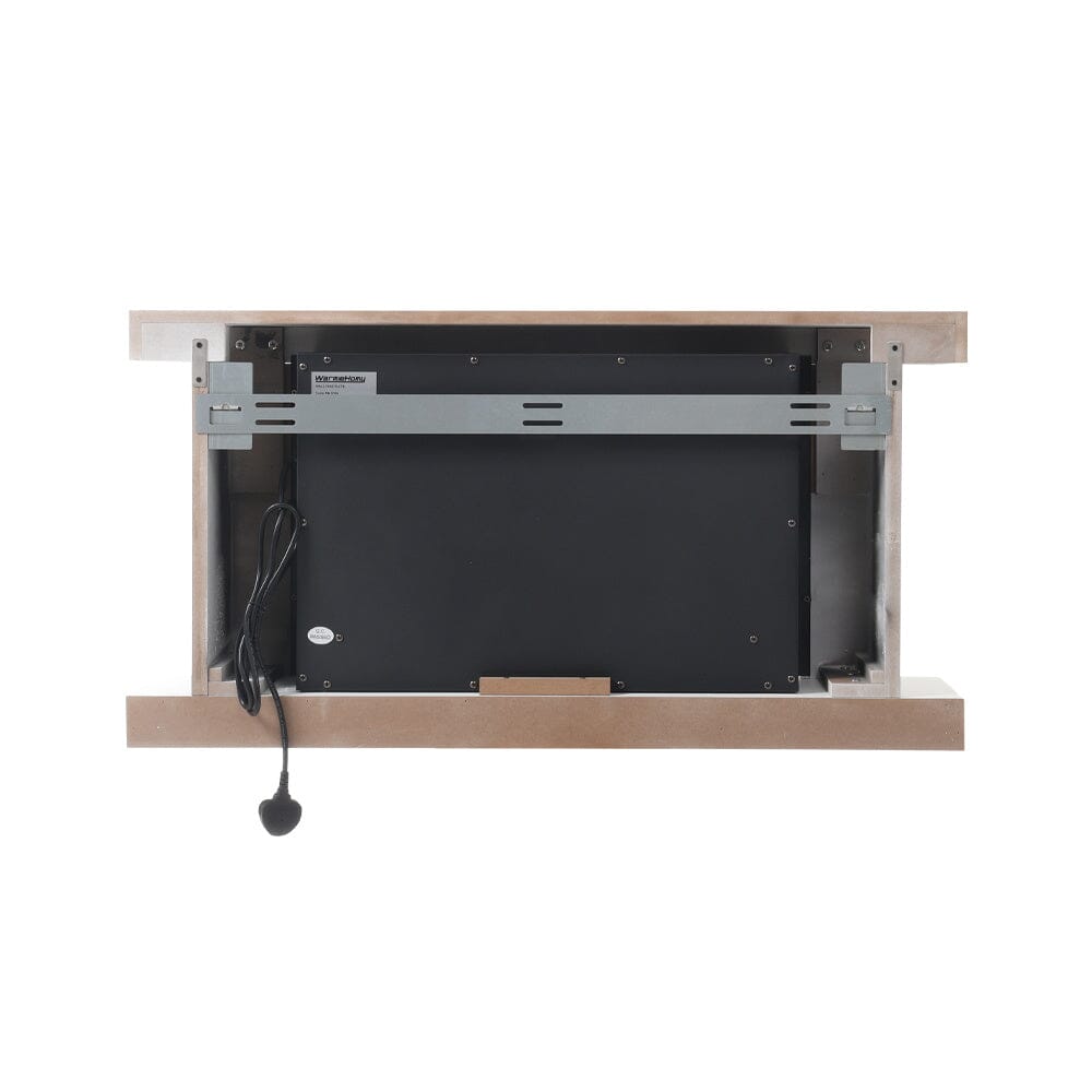 Contemporary Wooden Electric Fireplace Mantel with Remote Control Living and Home 