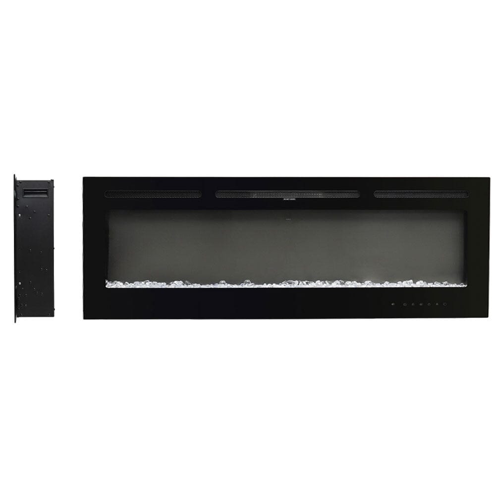 Recessed/Wall Mounted Electric Fireplace Adjustable Flame with Remote Living and Home 