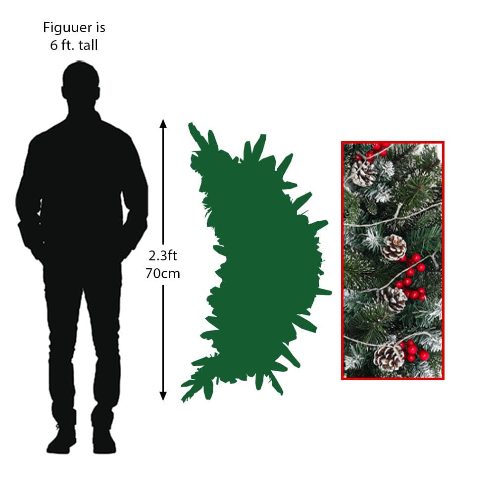 Rattan Horn Garland with Warm White LED Lights 6m 50 Bulbs Living and Home 