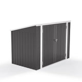 5.9ft L Steel Bin Storage Lockable Garden Storage Shed Bike & Bin Sheds Living and Home 