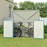 7ft Steel Bike Shed Lockable Garden Storage Shed Bike & Bin Sheds Living and Home 