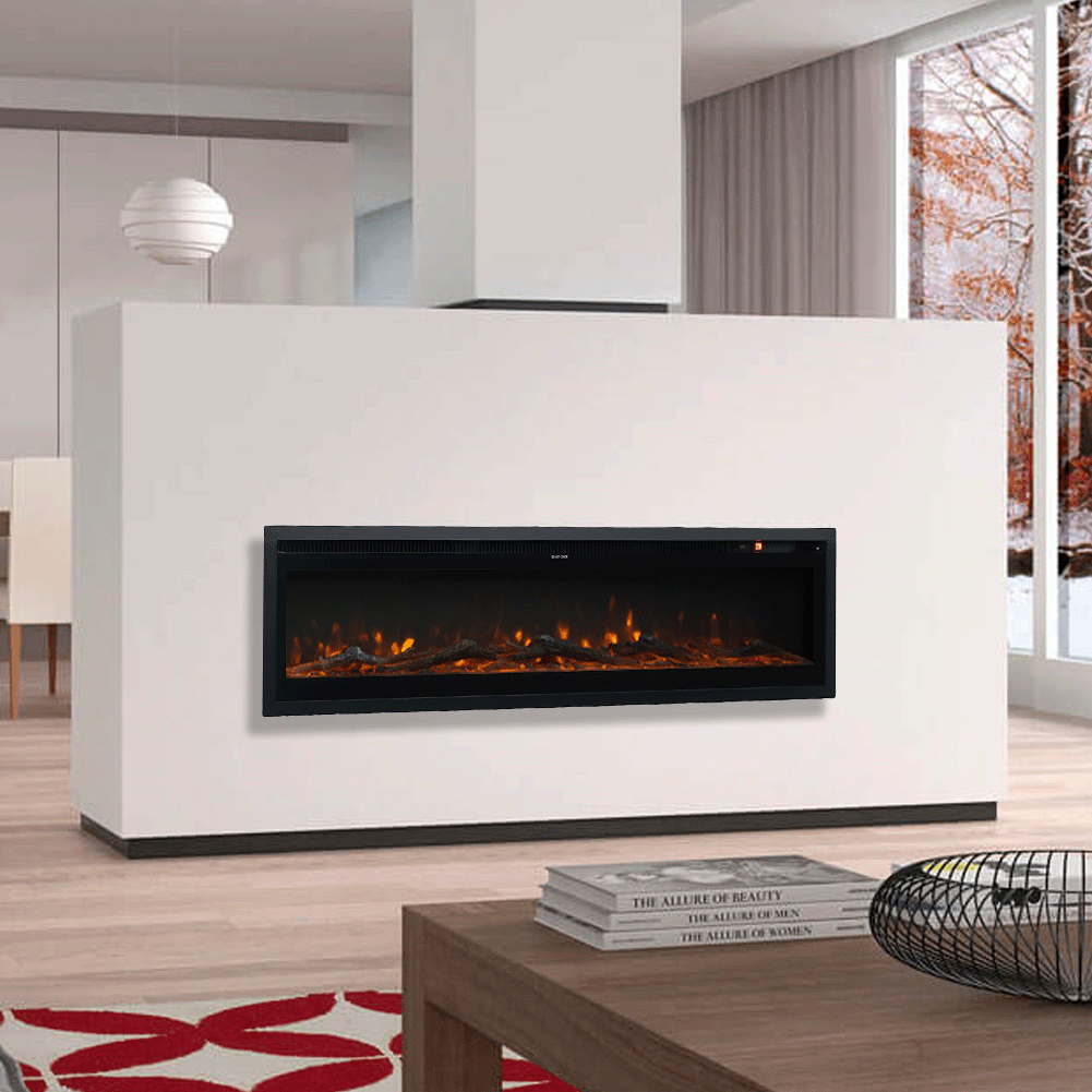 70 Inch Electric Fireplace with Remote 9 Flame Colours 900W/1800W Living and Home 70 inch 