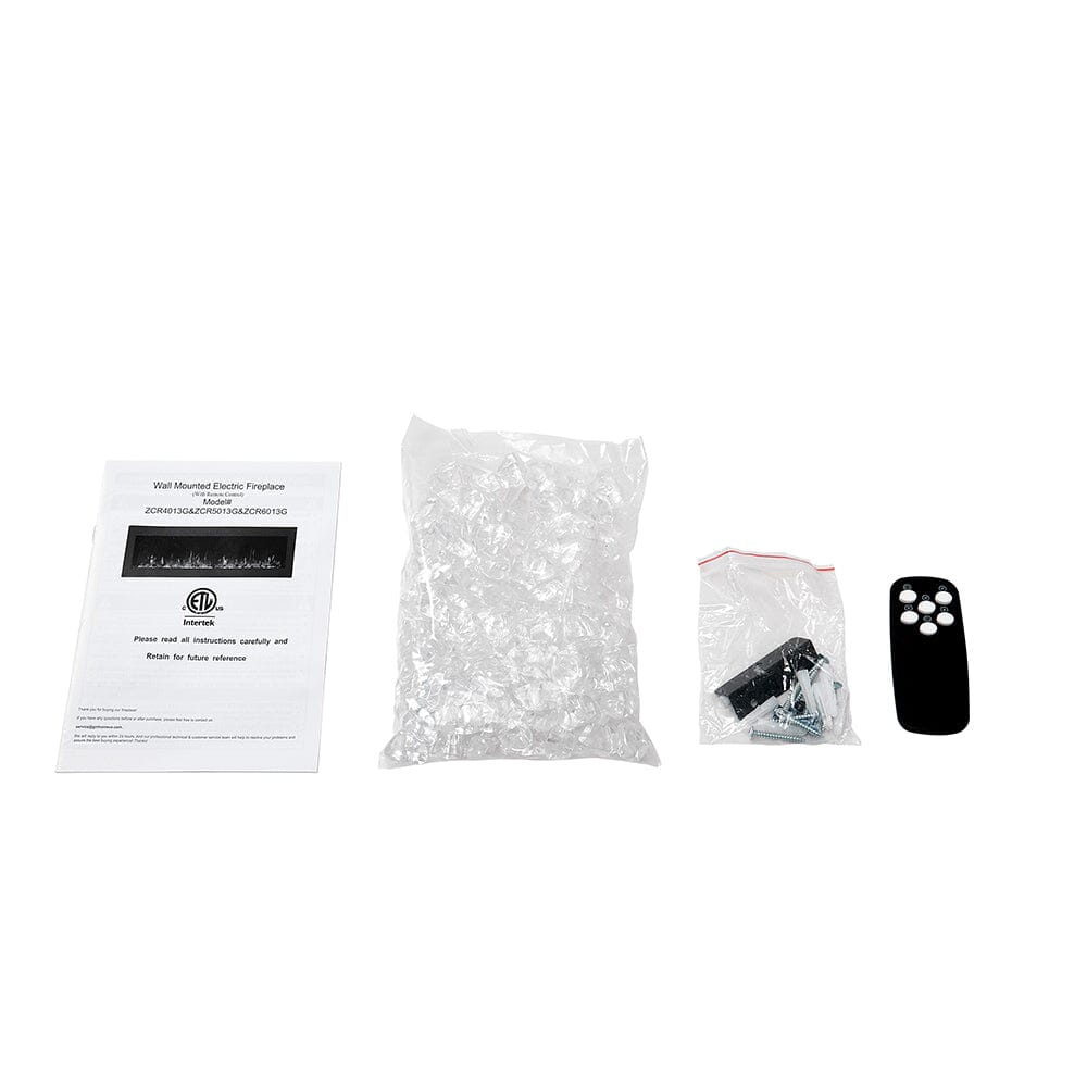 40/50/60 Inch Efficient Wall Mounted Electric Fireplace 1800W Floorsta