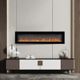 Efficient Wall-Mounted Electric Fireplace: Instant Warmth and Ambiance Wall Mounted Fireplaces Living and Home 