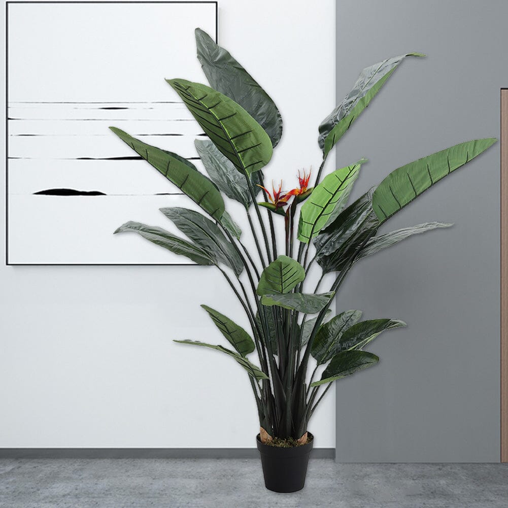 180cm Artificial Potted Bird of Paradise Palm Tree Living and Home 