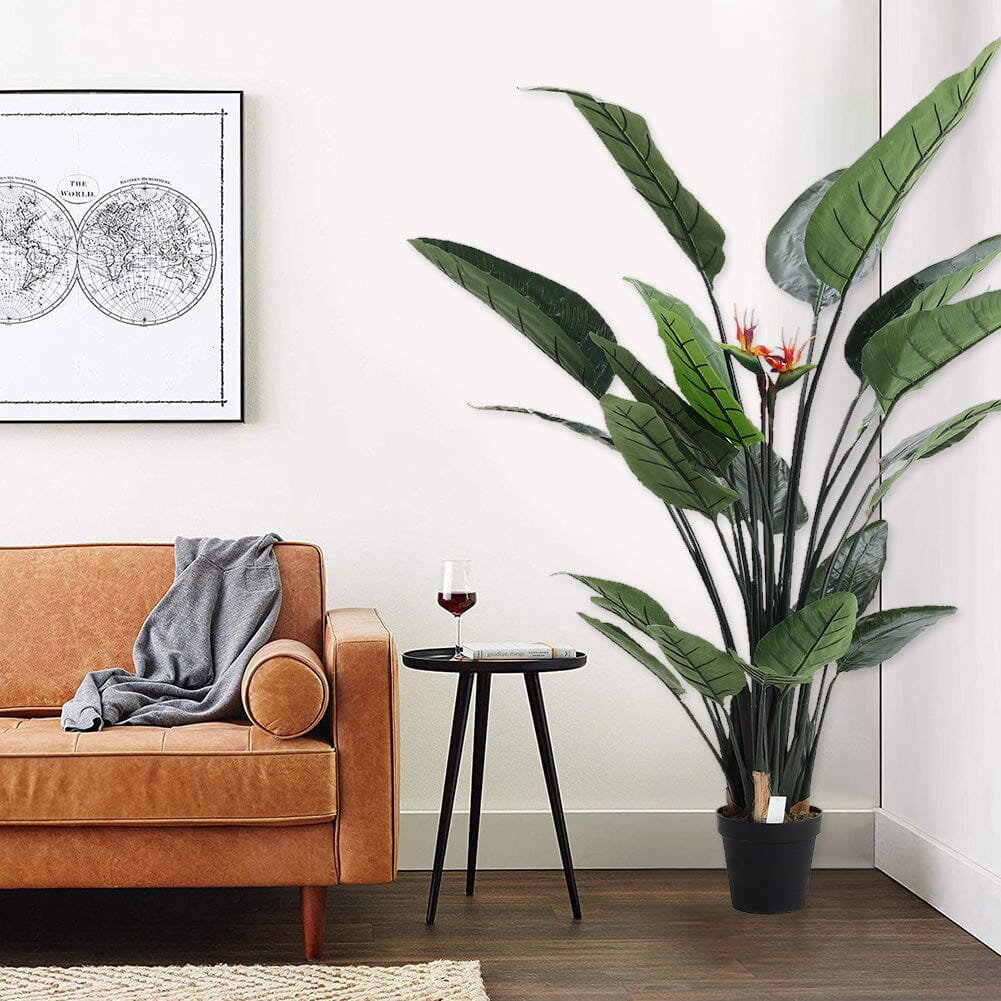 180cm Artificial Potted Bird of Paradise Palm Tree Living and Home 