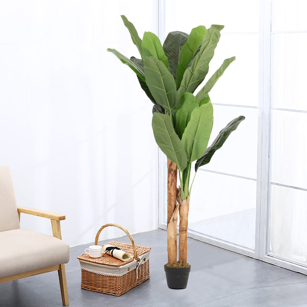 Artificial Potted Banana Tree Home Decoration Living and Home 