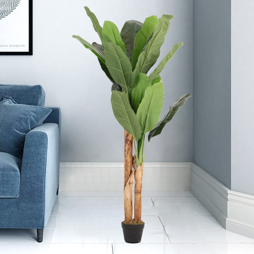 Artificial Potted Banana Tree Home Decoration Living and Home 