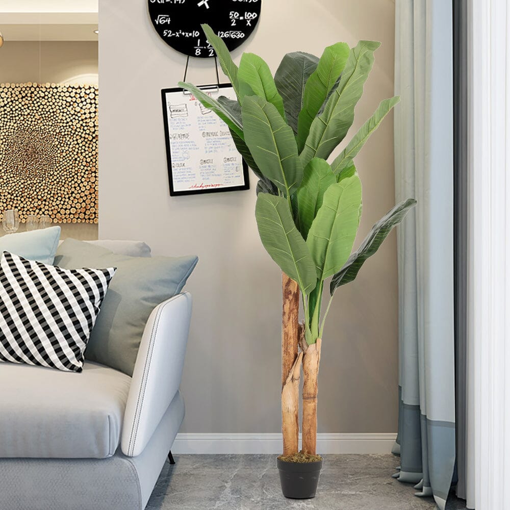 Artificial Potted Banana Tree Home Decoration Living and Home 