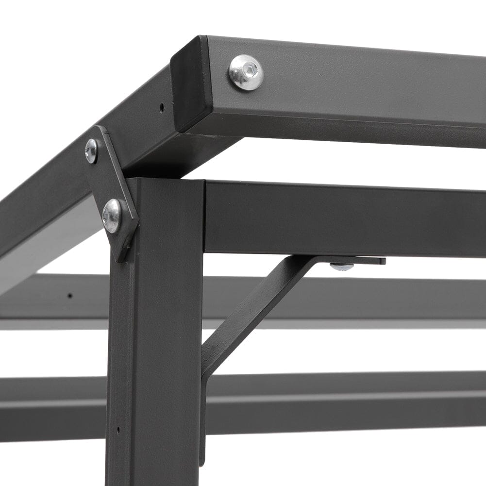Garden Sanctuary Metal Tube Firewood Rack with Roof Garden Sheds Living and Home 