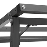 Garden Sanctuary Metal Tube Firewood Rack with Roof Garden Sheds Living and Home 