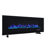 50/60 inch Wall Mounted Electric Fireplace With Overheat Protection Wall Mounted Fireplaces Living and Home 