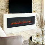 50/60 inch Wall Mounted Electric Fireplace With Overheat Protection Wall Mounted Fireplaces Living and Home 60 Inch 