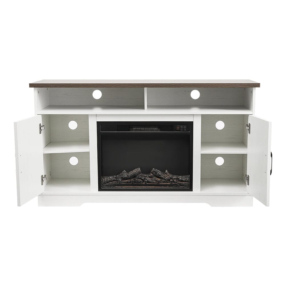 Callie tv deals stand with fireplace