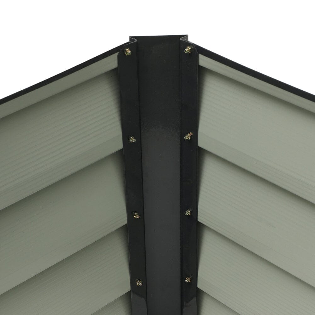 Outdoor Metal L-Shaped Raised Garden Bed Living and Home 