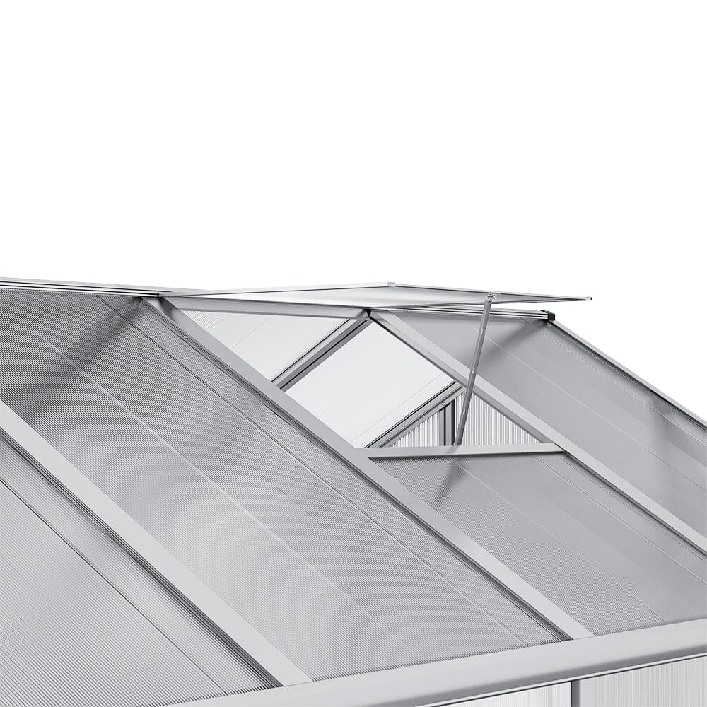 Aluminium Polycarbonate Apex Greenhouse Living and Home 