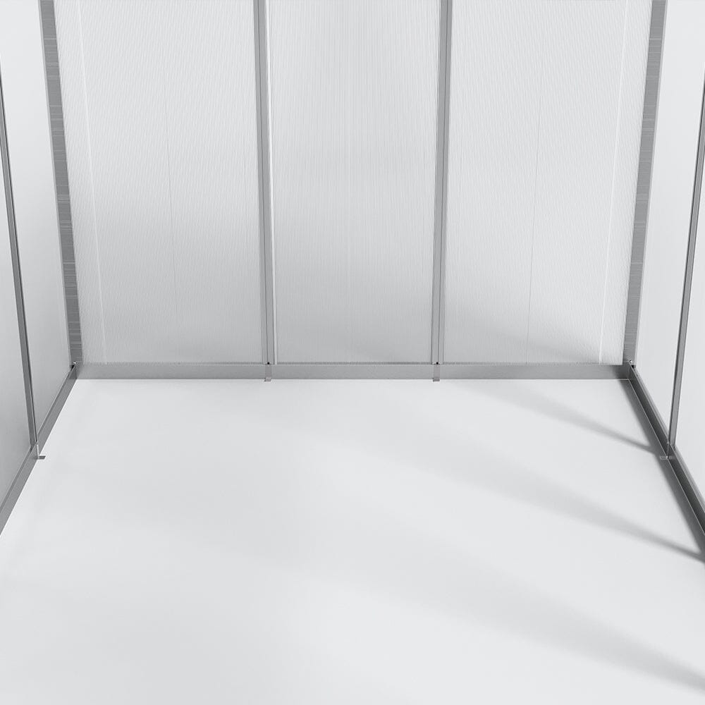 Aluminium Polycarbonate Apex Greenhouse Living and Home 