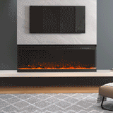 40/50/60-Inch 3-Sided Wall Mounted Electric Fireplace 9 Flame Colours and 5 Brightness Modes Freestanding Fireplaces Living and Home 