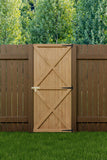 Garden Flat Top Pine Wood Gate Kit With Screw Kit Garden Gates Living and Home 