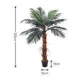 48 inch Artificial Palm Tree with Pot Simulated Plant Decor Artificial Plants Living and Home 