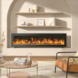 40/50/60 Inch Efficient Wall Mounted Electric Fireplace 1800W Floorstanding  Fireplaces