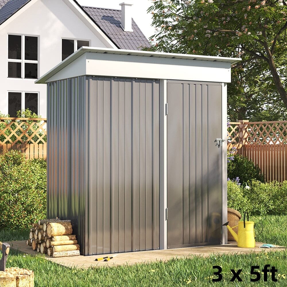 3×5 ft/ 4×6ft/ 6×8 ft/ 10×8ft/ 10×10ft/ 10×12ft Metal Outdoor Garden Storage Shed Motorcycle Sheds with Lockable Garden Sheds Living and Home 